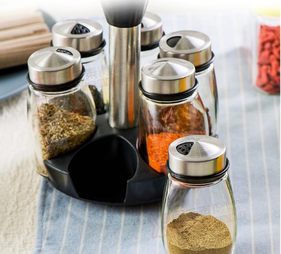 six piece set spice jar